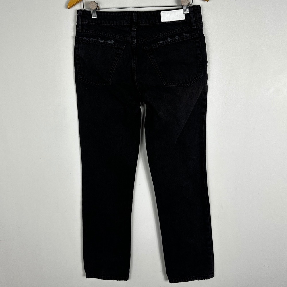 REDONE 70 Straight Jeans Washed Black Womens Size 26 Denim Minimal Casual Cotton - Picture 5 of 15